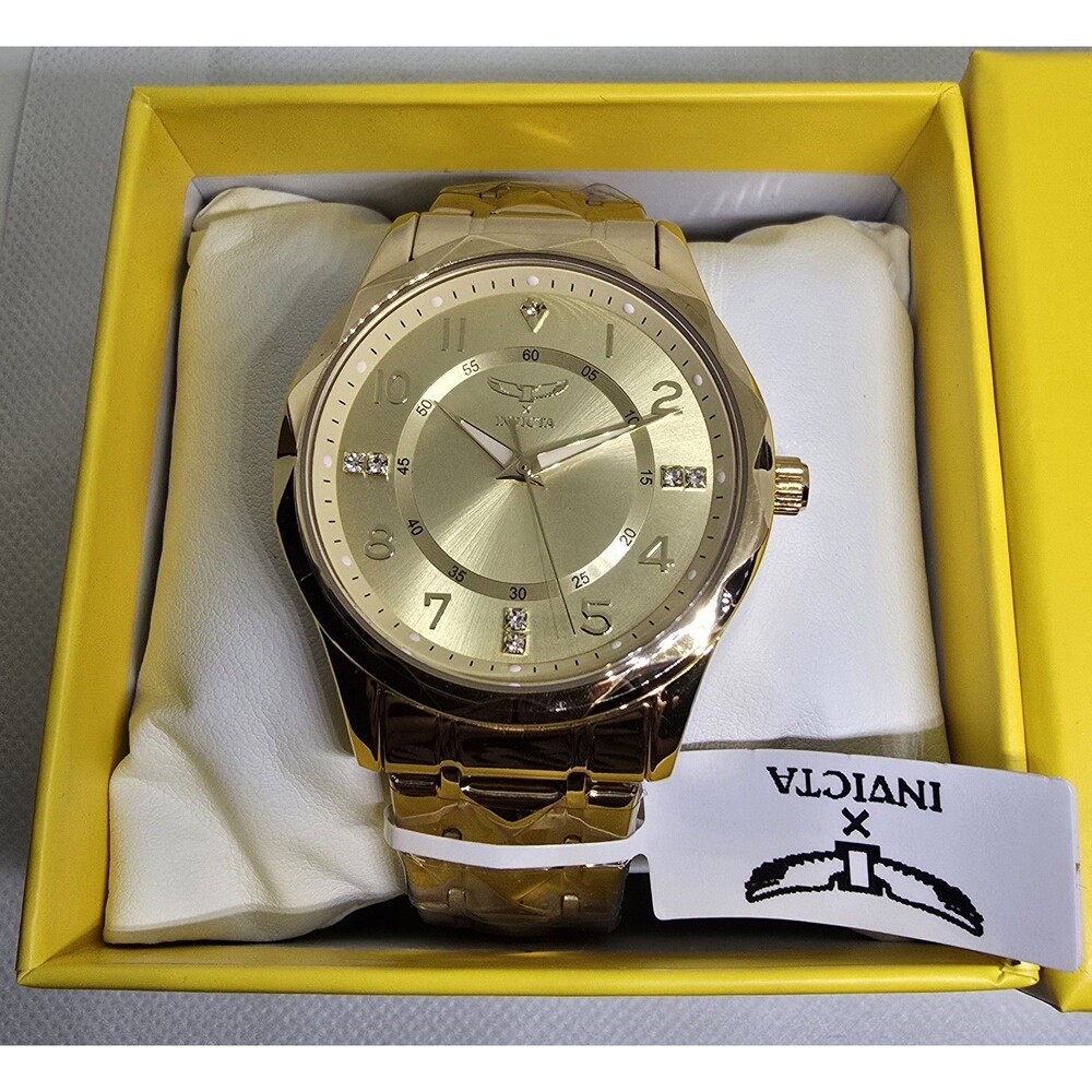 Invicta Specialty I by Invicta Men's Watch 41mm All Gold Toned 69017 Brand New